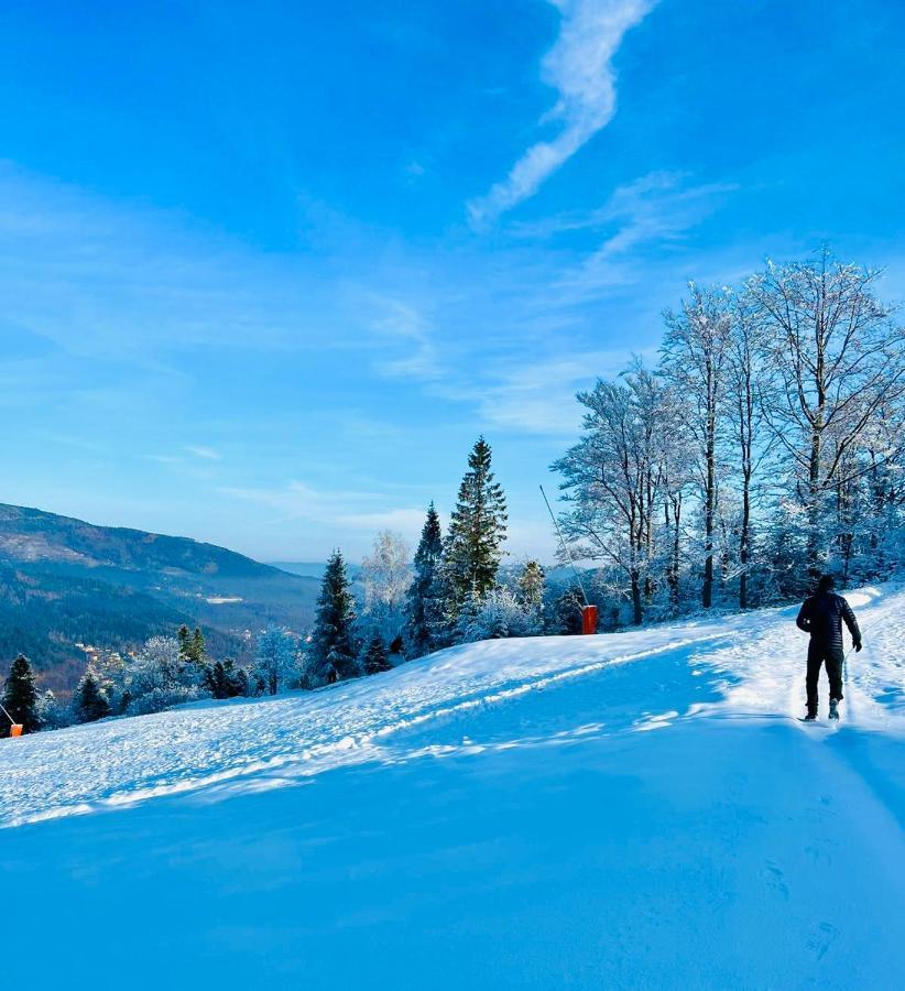 Szczyrkowskie SKI&FUN 18 - z widokiem na góry Exterior foto
